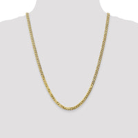 14k 4.75mm Flat Beveled Curb Chain-FBU120-24