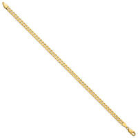 14k 4.75mm Flat Beveled Curb Chain-FBU120-7