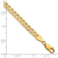 14k 4.75mm Flat Beveled Curb Chain-FBU120-7