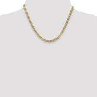 14k 5.75mm Flat Beveled Curb Chain-FBU140-18