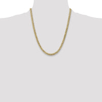 14k 5.75mm Flat Beveled Curb Chain-FBU140-22