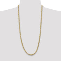 14k 5.75mm Flat Beveled Curb Chain-FBU140-30