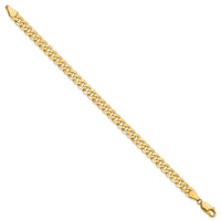 14k 5.75mm Flat Beveled Curb Chain-FBU140-8