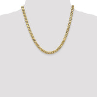 14k 6.25mm Flat Beveled Curb Chain-FBU160-20