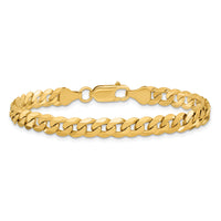 14k 6.25mm Flat Beveled Curb Chain-FBU160-8