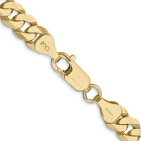 14k 7.25mm Flat Beveled Curb Chain-FBU180-20