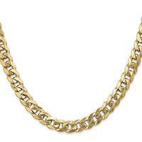 14k 8mm Flat Beveled Curb Chain-FBU200-26