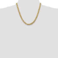 14k 8mm Flat Beveled Curb Chain-FBU200-20