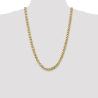14k 8mm Flat Beveled Curb Chain-FBU200-26