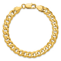14k 8.5mm Flat Beveled Curb Chain-FBU220-8.5