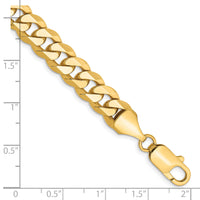 14k 8.5mm Flat Beveled Curb Chain-FBU220-8.5