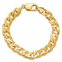 14k 9.5mm Flat Beveled Curb Chain-FBU250-8.5