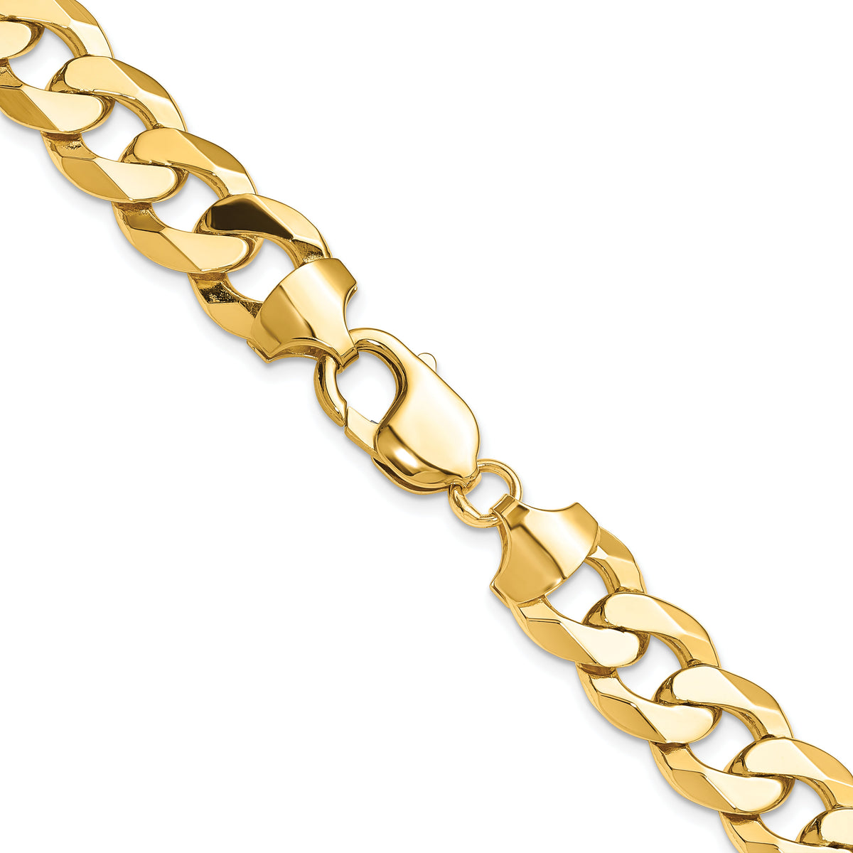 14k 12.0mm Flat Beveled Curb Chain-FBU300-26
