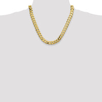 14k 12.0mm Flat Beveled Curb Chain-FBU300-20