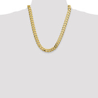 14k 12.0mm Flat Beveled Curb Chain-FBU300-22
