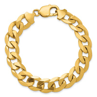 14k 12.0mm Flat Beveled Curb Chain-FBU300-8.5