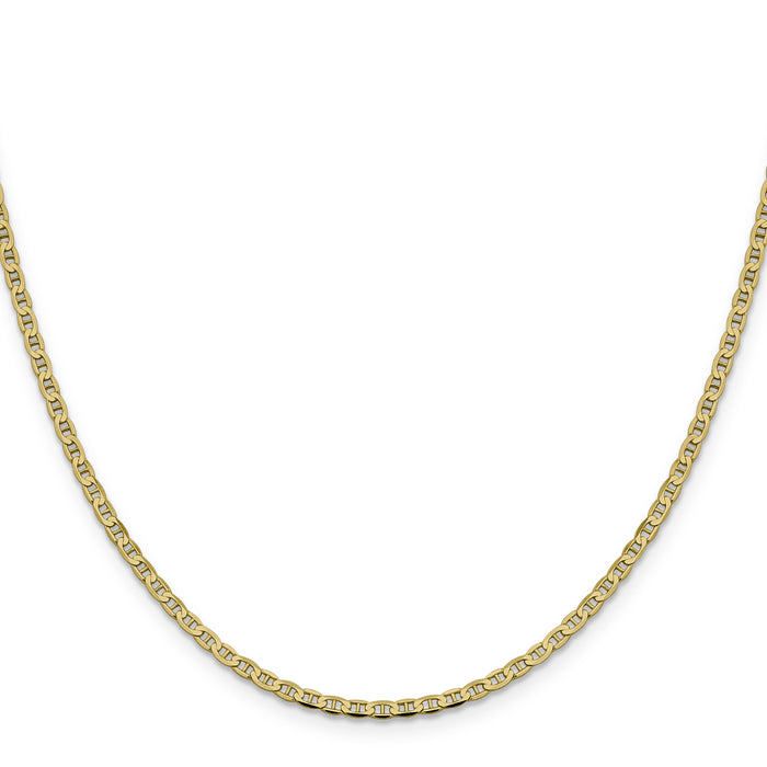 14k 2.4mm Concave Anchor Chain-FCA065-22