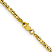14k 2.4mm Concave Anchor Chain-FCA065-22
