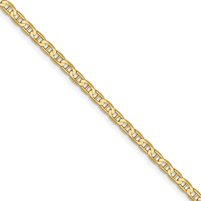 14k 2.4mm Concave Anchor Chain (100 inch Spool)-FCA065-100