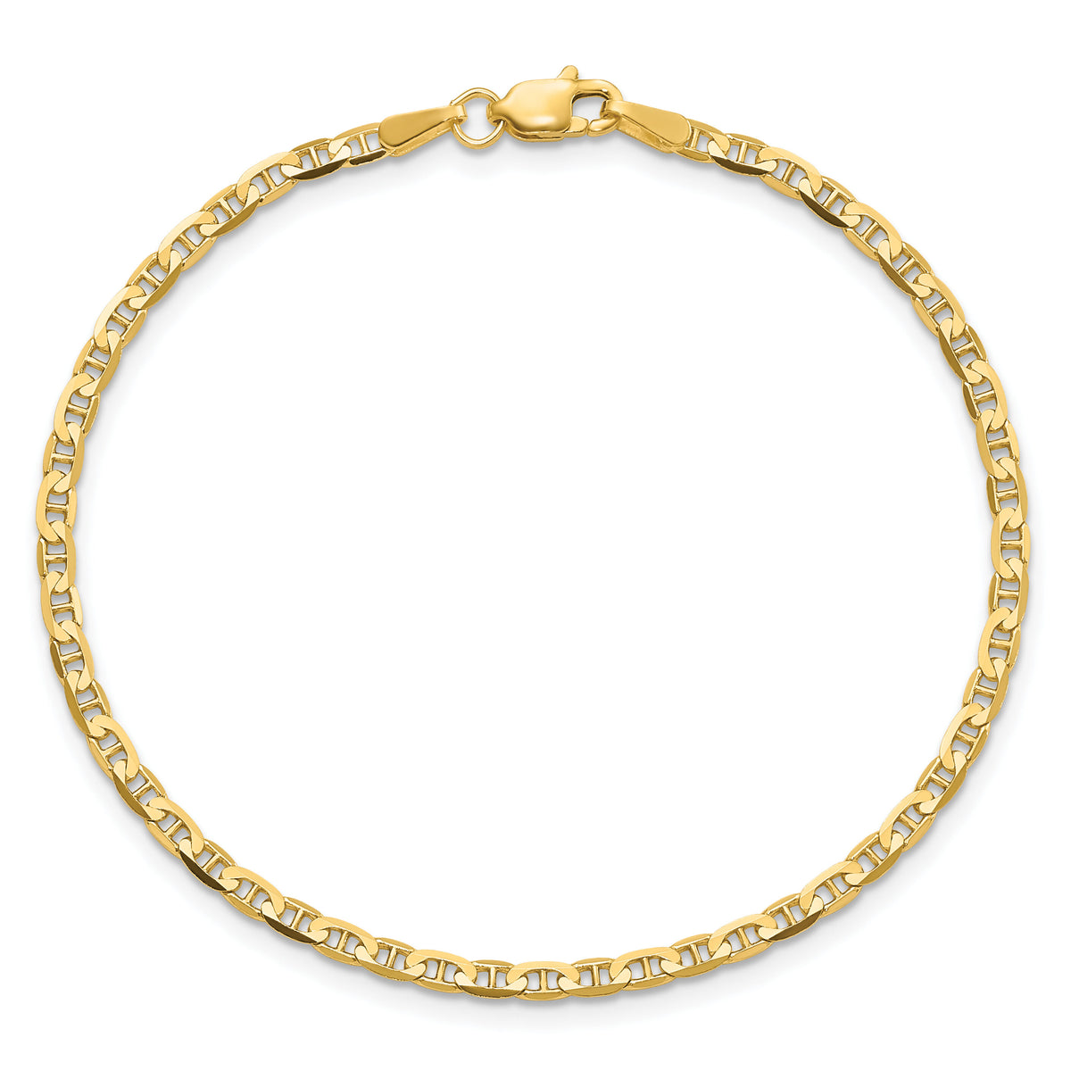 14k 2.4mm Concave Anchor Chain-FCA065-7