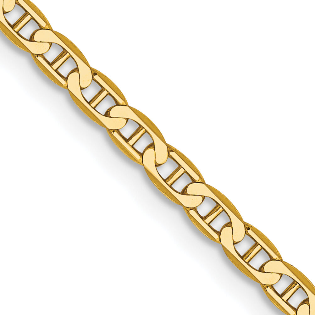 14k 2.4mm Concave Anchor Chain-FCA065-24