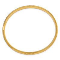 14k 4/16 Oversize Florentine Engraved Hinged Bangle Bracelet-FE4/16O