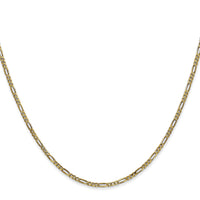14k 1.8mm Flat Figaro Chain-FFL050-16