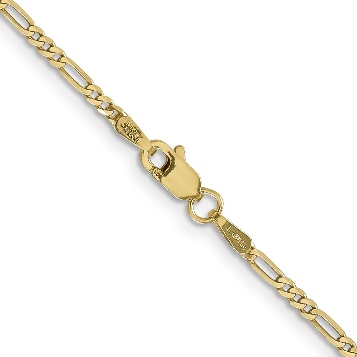 14k 1.8mm Flat Figaro Chain-FFL050-18