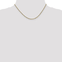 14k 1.8mm Flat Figaro Chain-FFL050-16