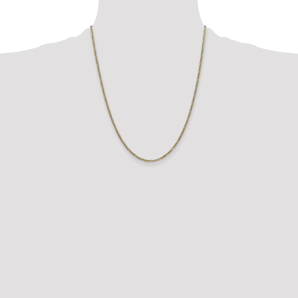 14k 1.8mm Flat Figaro Chain-FFL050-22