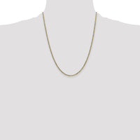 14k 1.8mm Flat Figaro Chain-FFL050-22