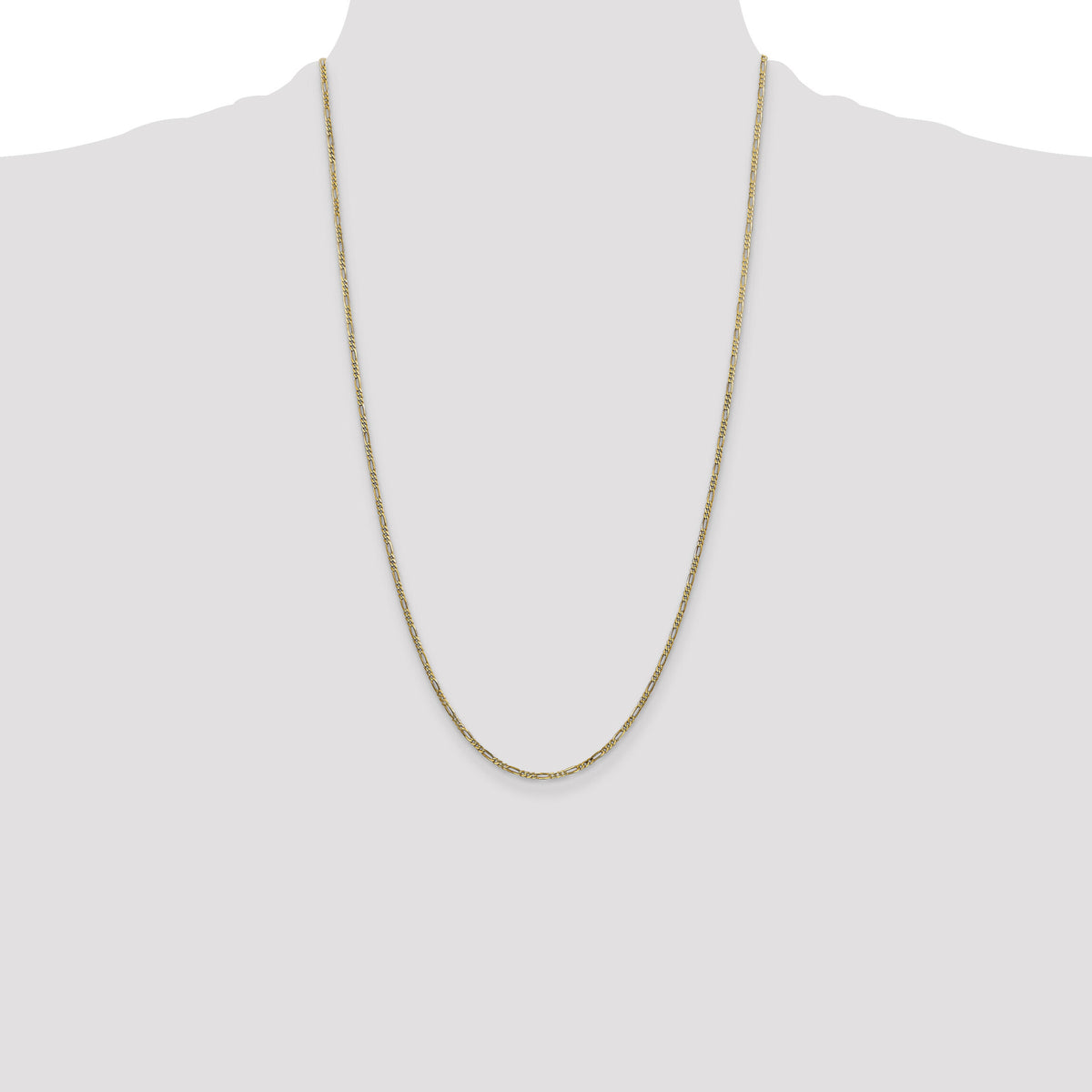 14k 1.8mm Flat Figaro Chain-FFL050-26
