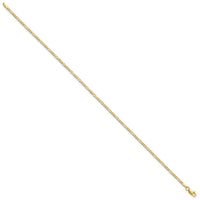 14k 1.8mm Flat Figaro Chain-FFL050-8