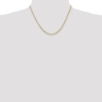 14k 2.25mm Flat Figaro Chain-FFL060-18