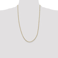 14k 2.25mm Flat Figaro Chain-FFL060-26