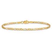 14k 2.25mm Flat Figaro Chain-FFL060-7