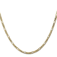 14k 2.75mm Flat Figaro Chain-FFL070-30