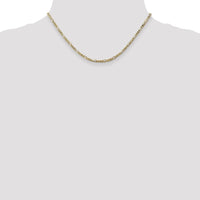 14k 2.75mm Flat Figaro Chain-FFL070-16
