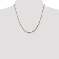 14k 2.75mm Flat Figaro Chain-FFL070-20