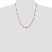 14k 2.75mm Flat Figaro Chain-FFL070-22