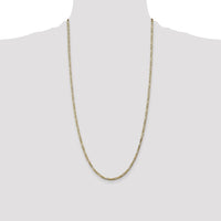 14k 2.75mm Flat Figaro Chain-FFL070-28