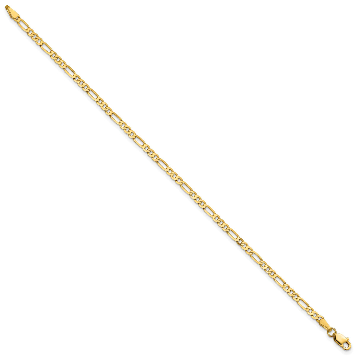 14k 2.75mm Flat Figaro Chain-FFL070-6
