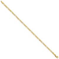 14k 2.75mm Flat Figaro Chain-FFL070-7