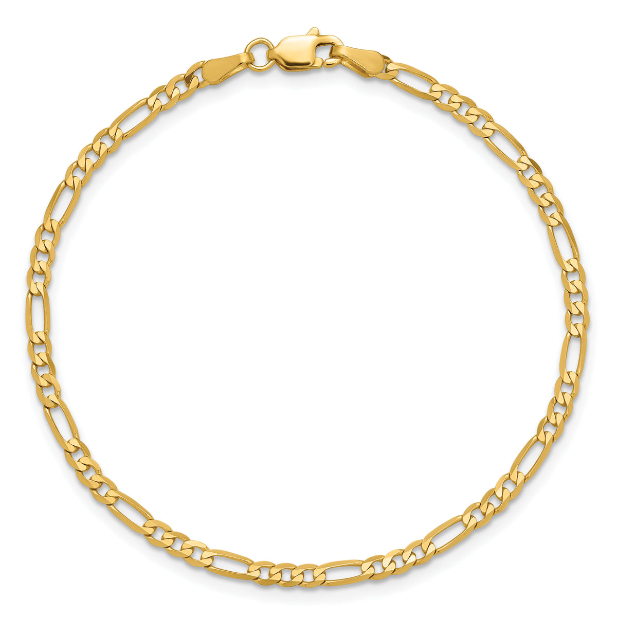 14k 2.75mm Flat Figaro Chain-FFL070-7