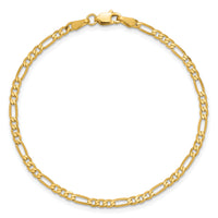 14k 2.75mm Flat Figaro Chain-FFL070-7