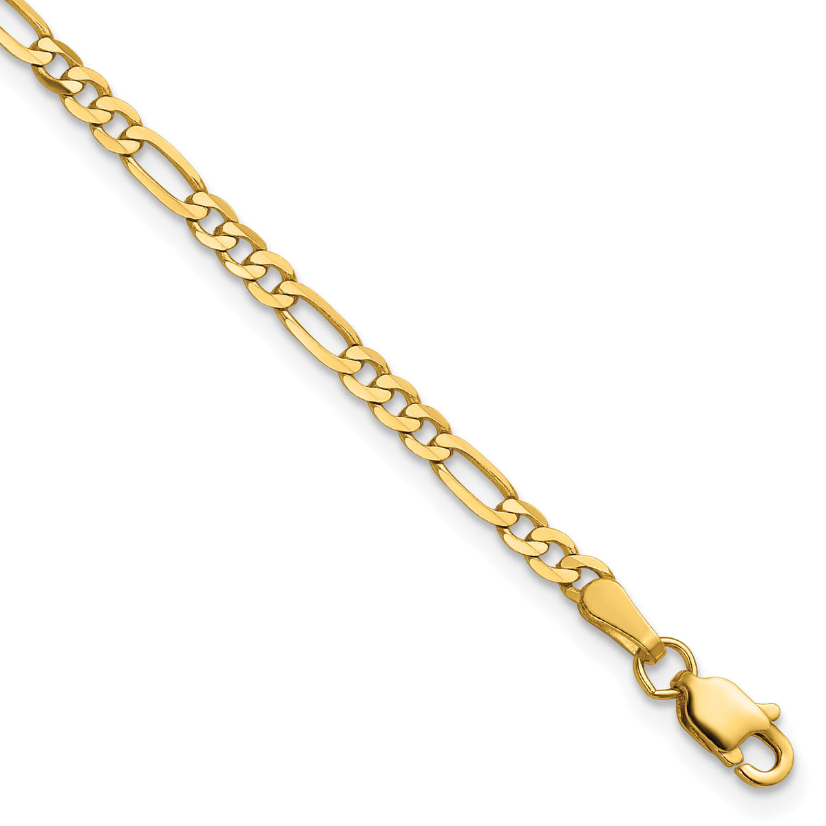 14k 2.75mm Flat Figaro Chain-FFL070-6