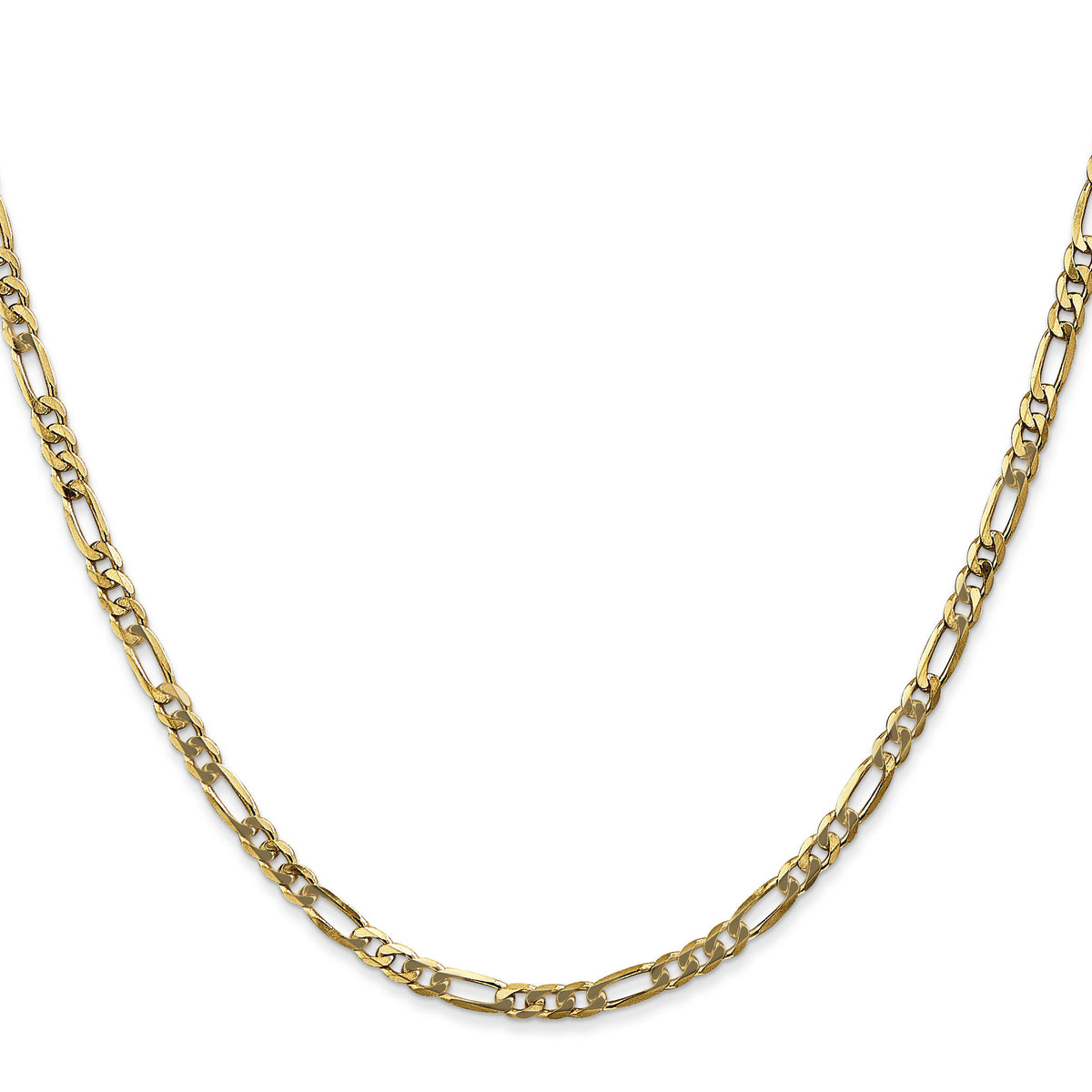 14k 3mm Flat Figaro Chain-FFL080-16