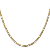 14k 3mm Flat Figaro Chain-FFL080-20