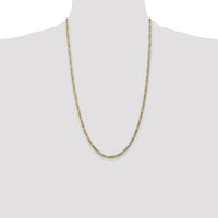 14k 3mm Flat Figaro Chain-FFL080-26