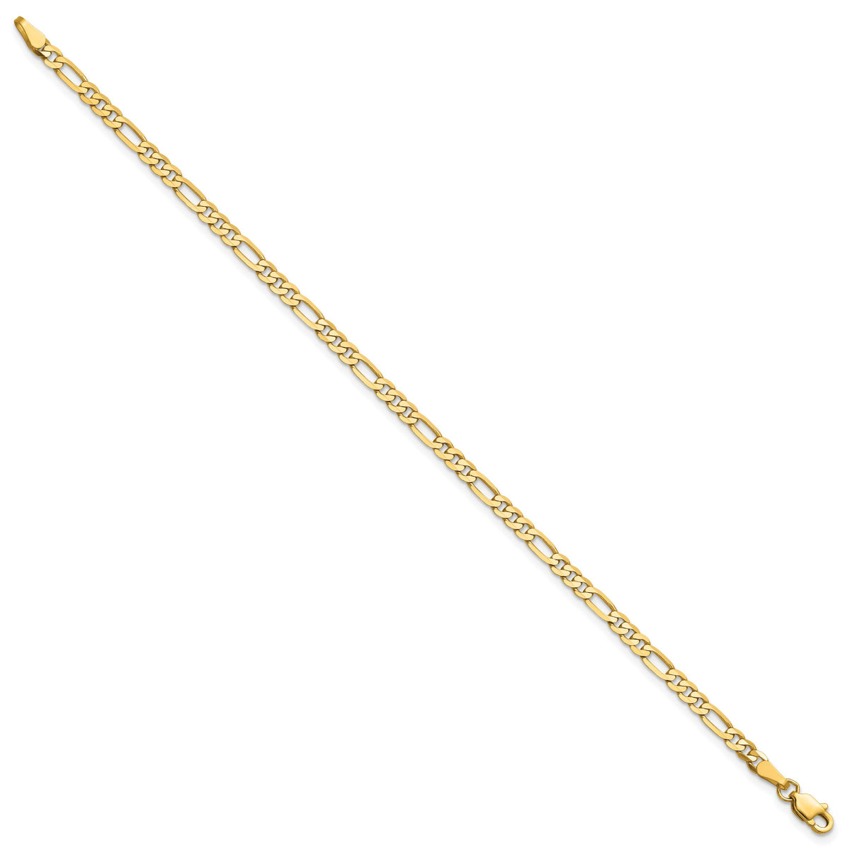 14k 3mm Flat Figaro Chain-FFL080-7